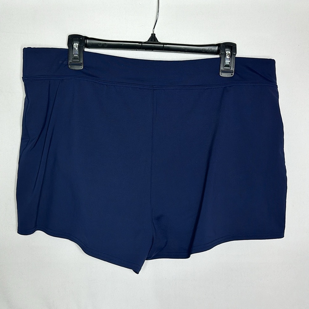 LAND'S END | Smoothing Swim Shorts Navy Women's Size 16P - Picture 3 of 4